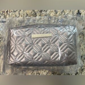 Vince Camuto Quilted Cosmetic Bag - Silver